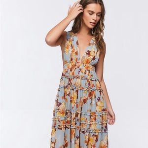 Floral Print Maxi Dress